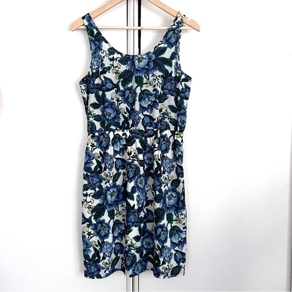 Ann‎ Taylor LOFT Blue Floral Summer Sundress Size 2 - Picture 6 of 6